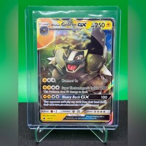 Alolan Golem GX Trading Card
